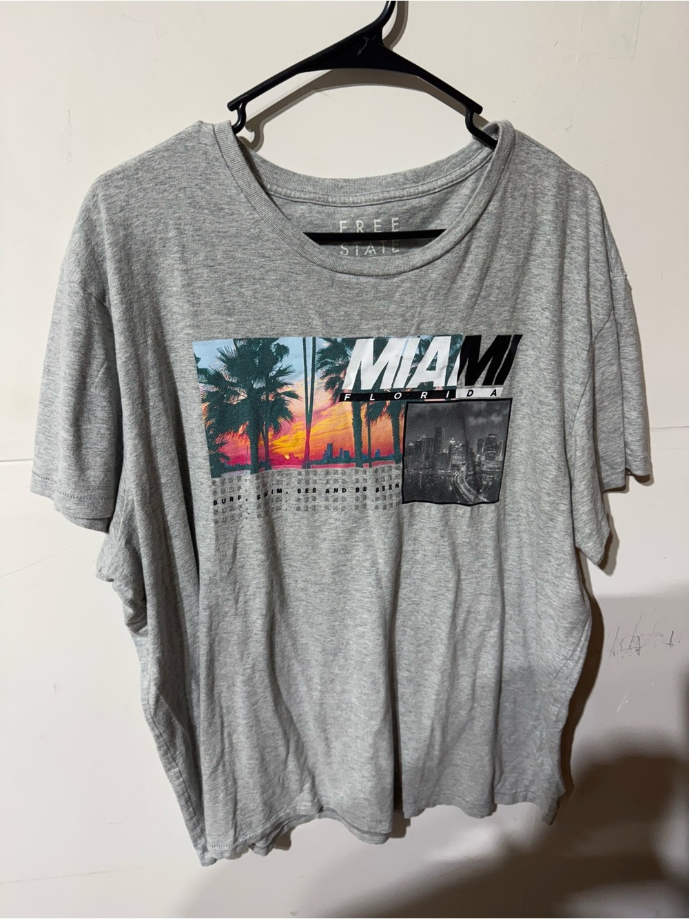Free State Miami Graphic Tee - Gray